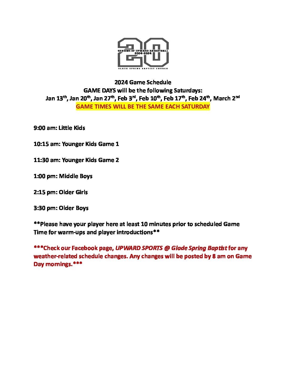 Ministries Glade Spring Baptist Church